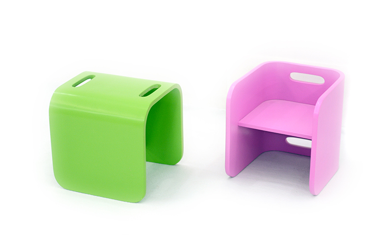 U-shaped table stool